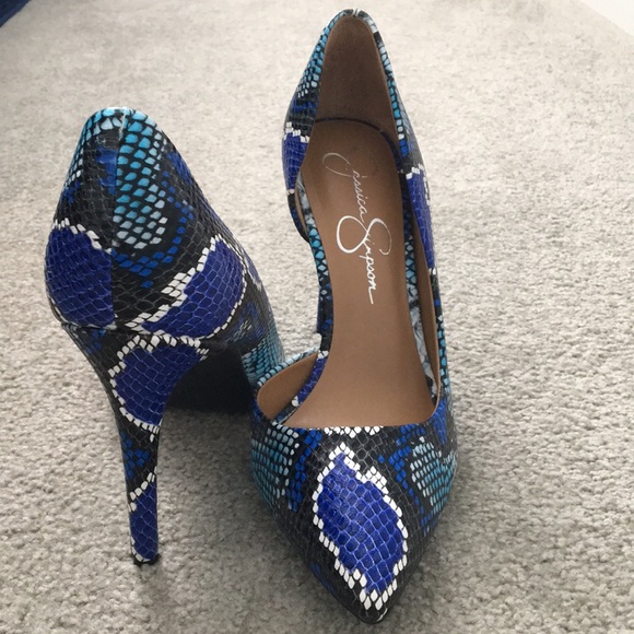 Jessica Simpson Shoes - Jessica Simpson Faux Snakeskin Heels